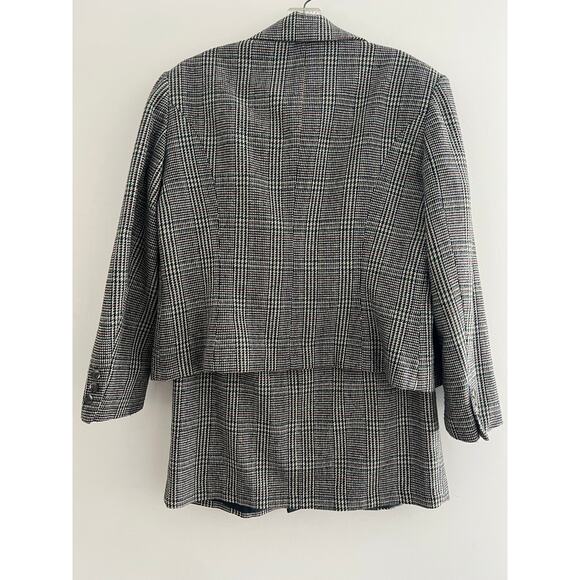 Vintage E.H.Woods Two Piece Skirt Suit Brown Tweed Wool Blend Size 10 JL - Picture 5 of 8